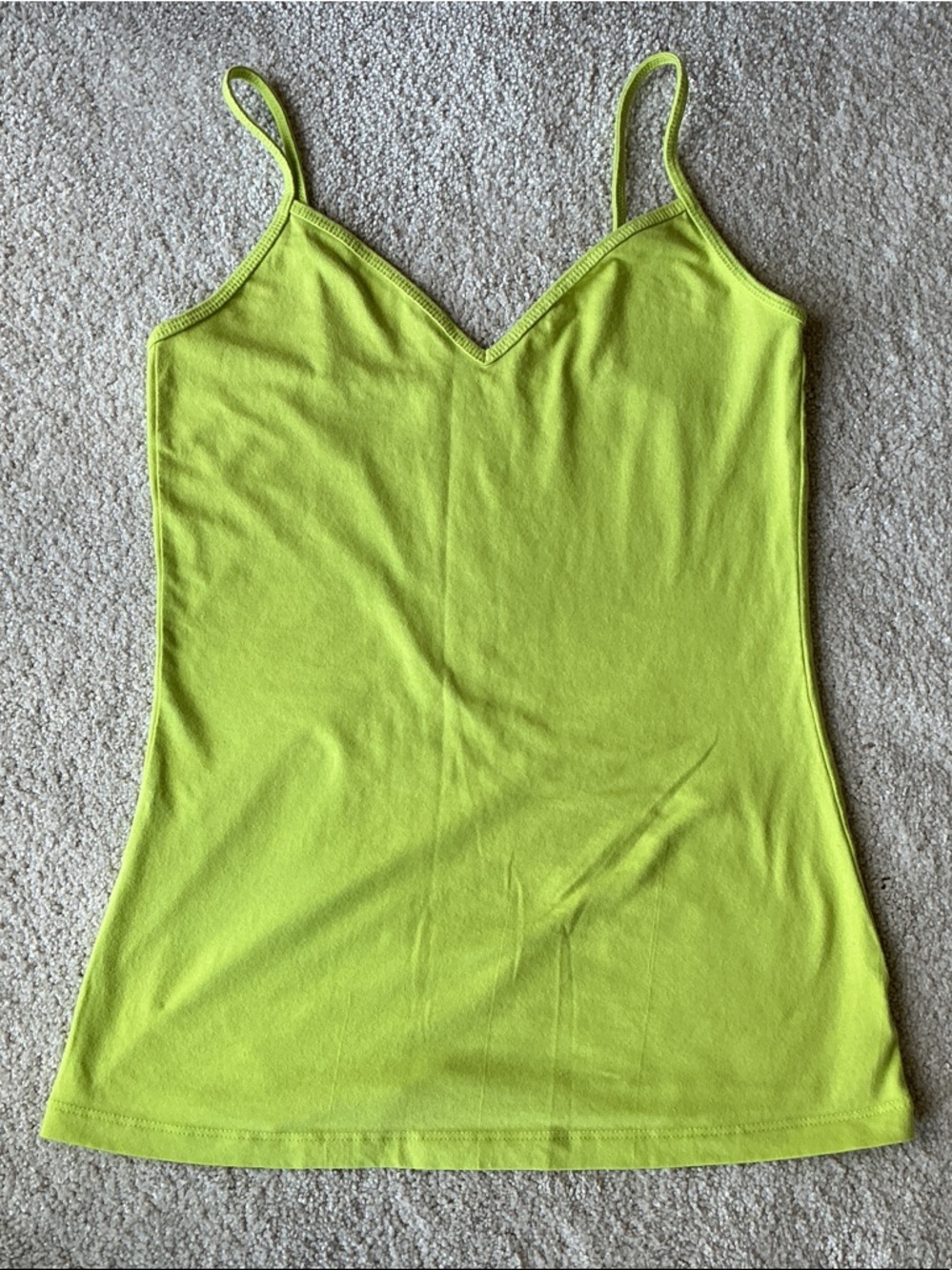 Old Navy Cami Chartreuse Sz  M